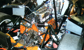 Lotus GT1 engine and suspension