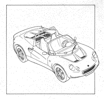 line drawing of an Elise on the binder cover