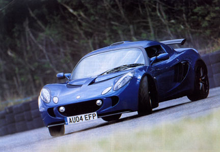 Exige sliding in corner