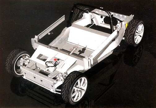 CAD picture of Lotus Elise chassis
