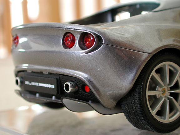 Lotus Elise storm titanium miniature model rear