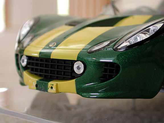 Lotus Elise green miniature model
