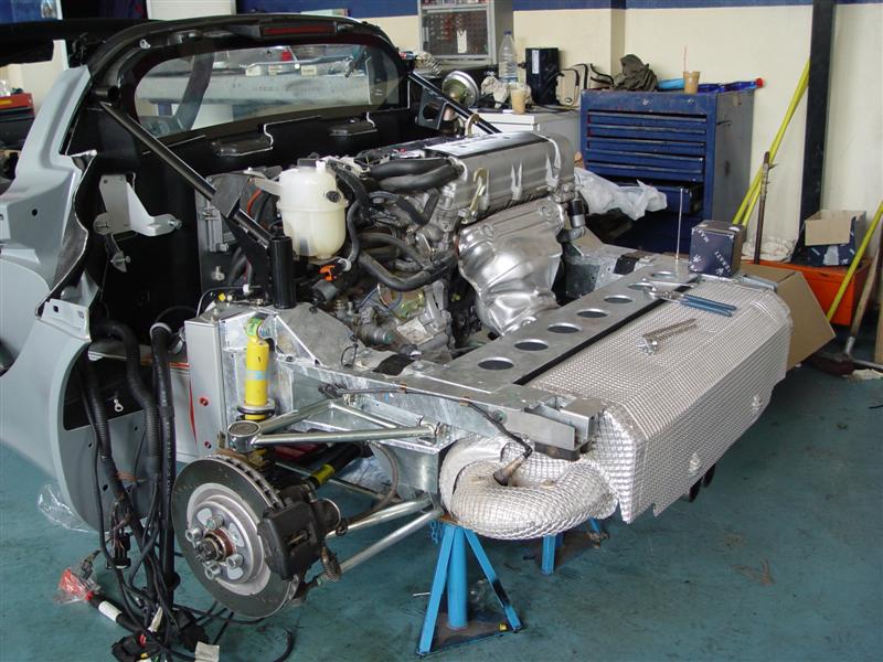 Lotus Elise front with body removed.