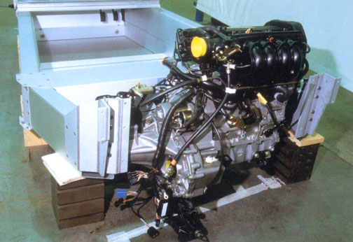 Rover engine mounted in Elise chassis
