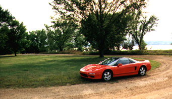 at a rest stop in NSX