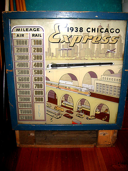 Chicago Express 1938 backglass