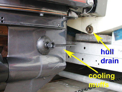 rear drive on boat